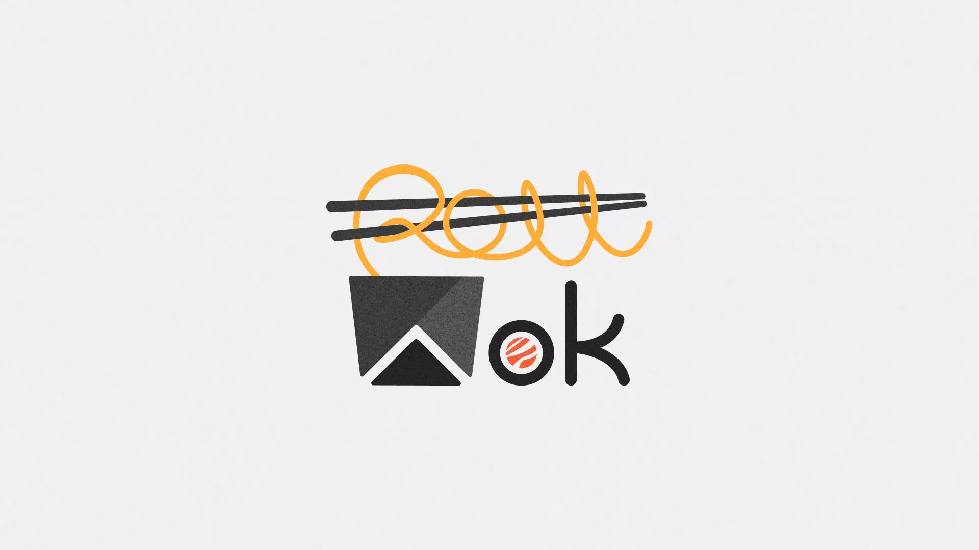 Разработка логотипа суши-бара «Roll Wok Club» в Елабуге