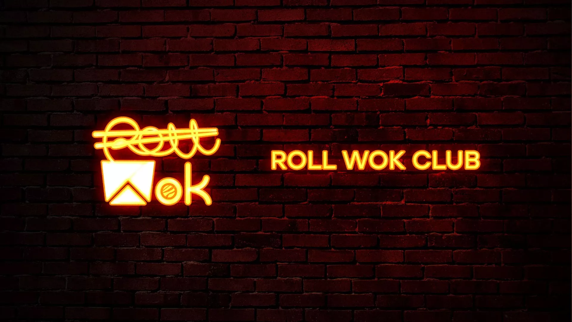 Разработка интерьерной вывески суши-бара «Roll Wok Club» в Елабуге