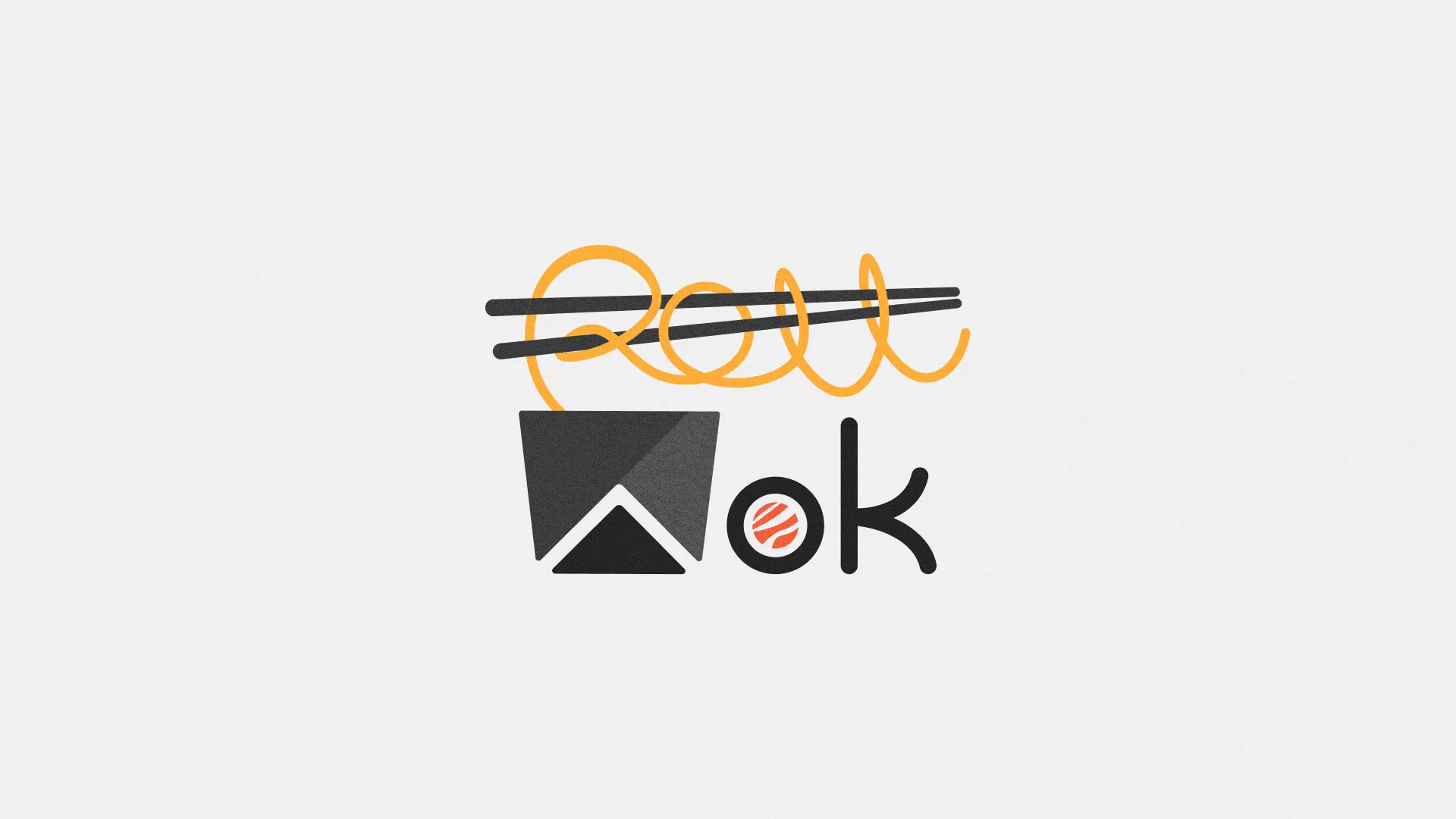 Разработка логотипа в Елабуге для суши-бара «Roll Wok Club»