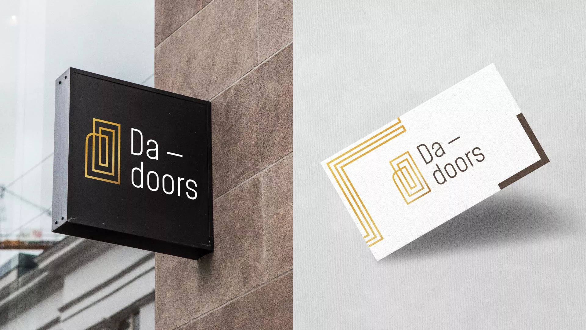 Разработка логотипа для компании «DA-DOORS» в Елабуге